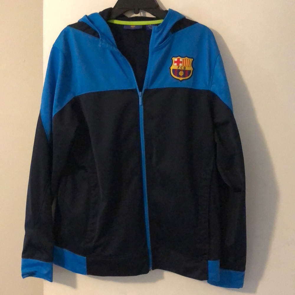 Official FC Barcelona Merchandise Zip-Up Hoodie